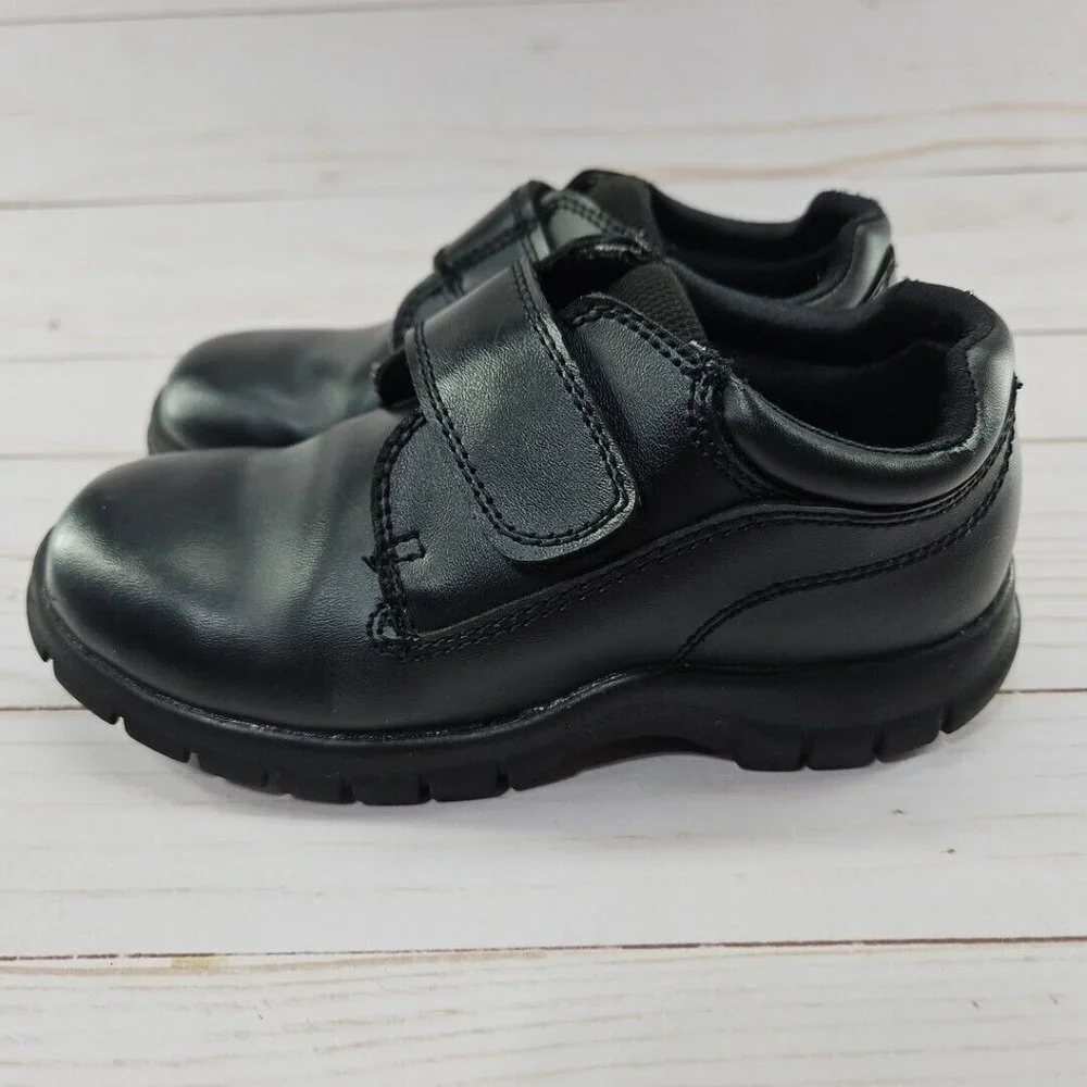 Smart Fit Black Toddler Boys Dress‎ Shoe Size 12.5 Strap Skid Resistant